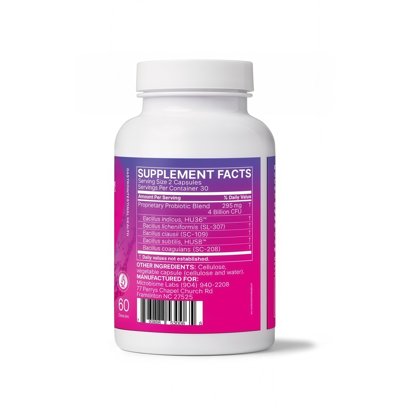 Microbiome Labs MegaSporeBiotic Probiotics for Women and Men - Spore-Based Probiotics for Digestive Health - Storage Stable and Travel-Friendly